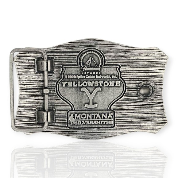 Montana Silversmiths Officially Licensed Yellowstone Belt Buckle MSRP $55 - New - Picture 2 of 7